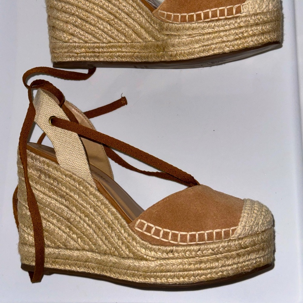 Lace up wedges